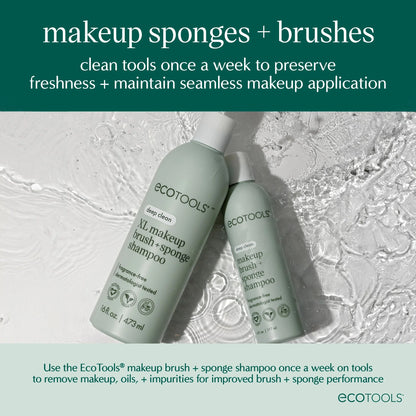 Elevate Your Makeup Game with the EcoTools Sea Gems 4-Piece Face Brush & Sponge Set