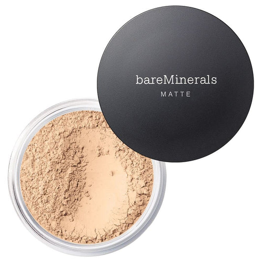 Original Matte Loose Powder Foundation SPF 15, Clean Mineral Powder Face Makeup, Sheer-To-Full Coverage, Reduces Shine, Talc-Free, Non-Comedogenic, Vegan