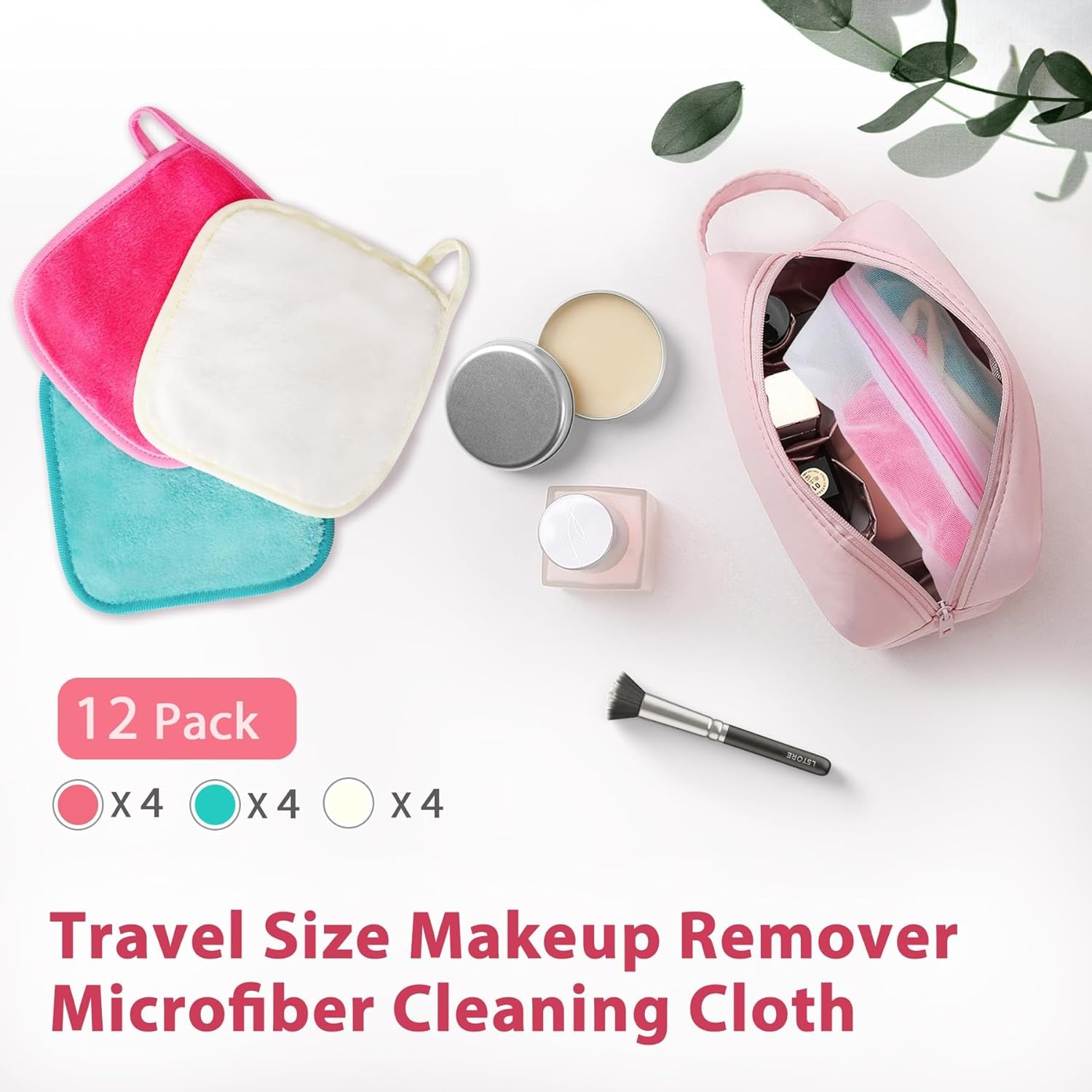 Revitalize Your Skin with Our Reusable Makeup Remover Cloths – 12 Pack of Eco-Friendly Microfiber Towels for Effortless Cleansing