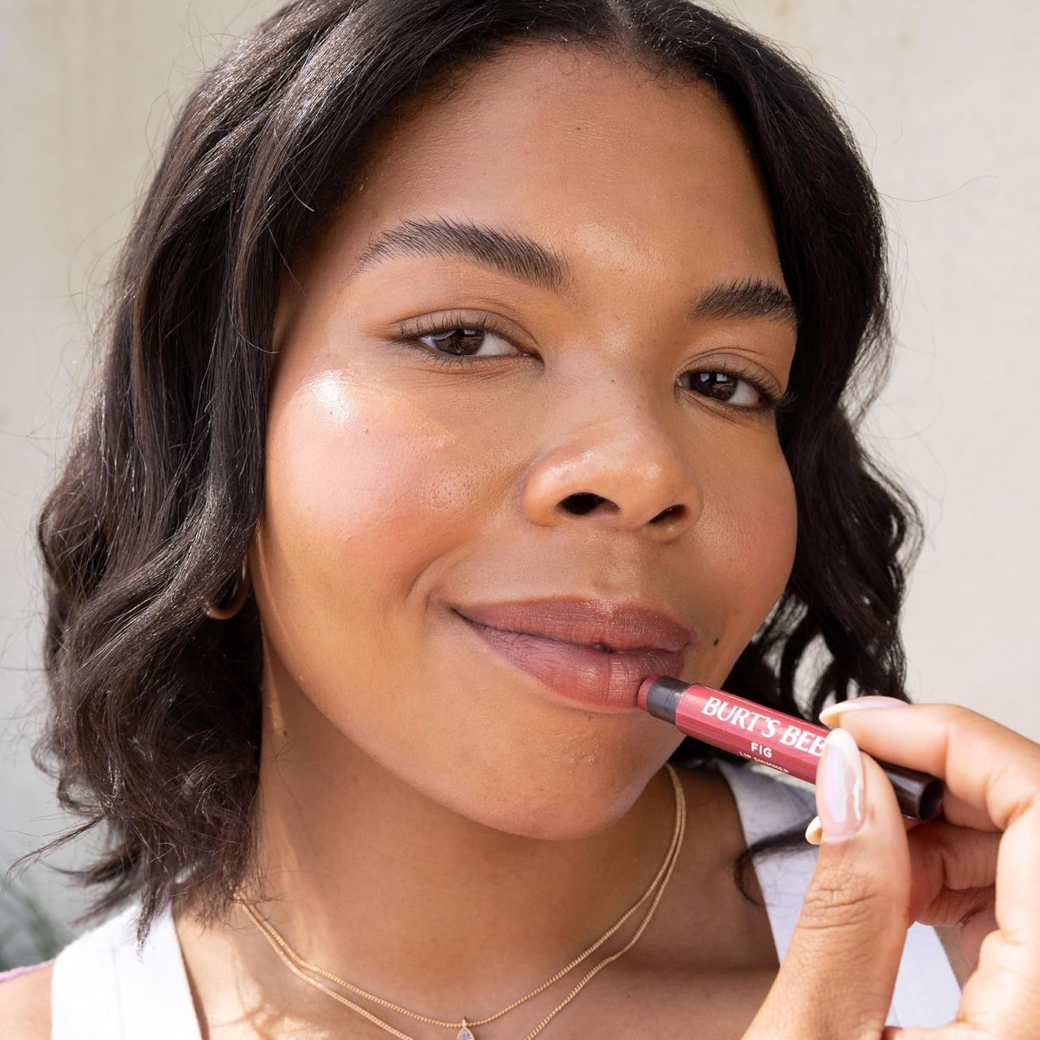 Shimmer Lip Tint, Tinted Lip Balm Stick, Moisturizing for All Day Hydration with Natural Glowy Pigmented Finish & Buildable Color, Peony, 1 Tube, 0.09 Oz.