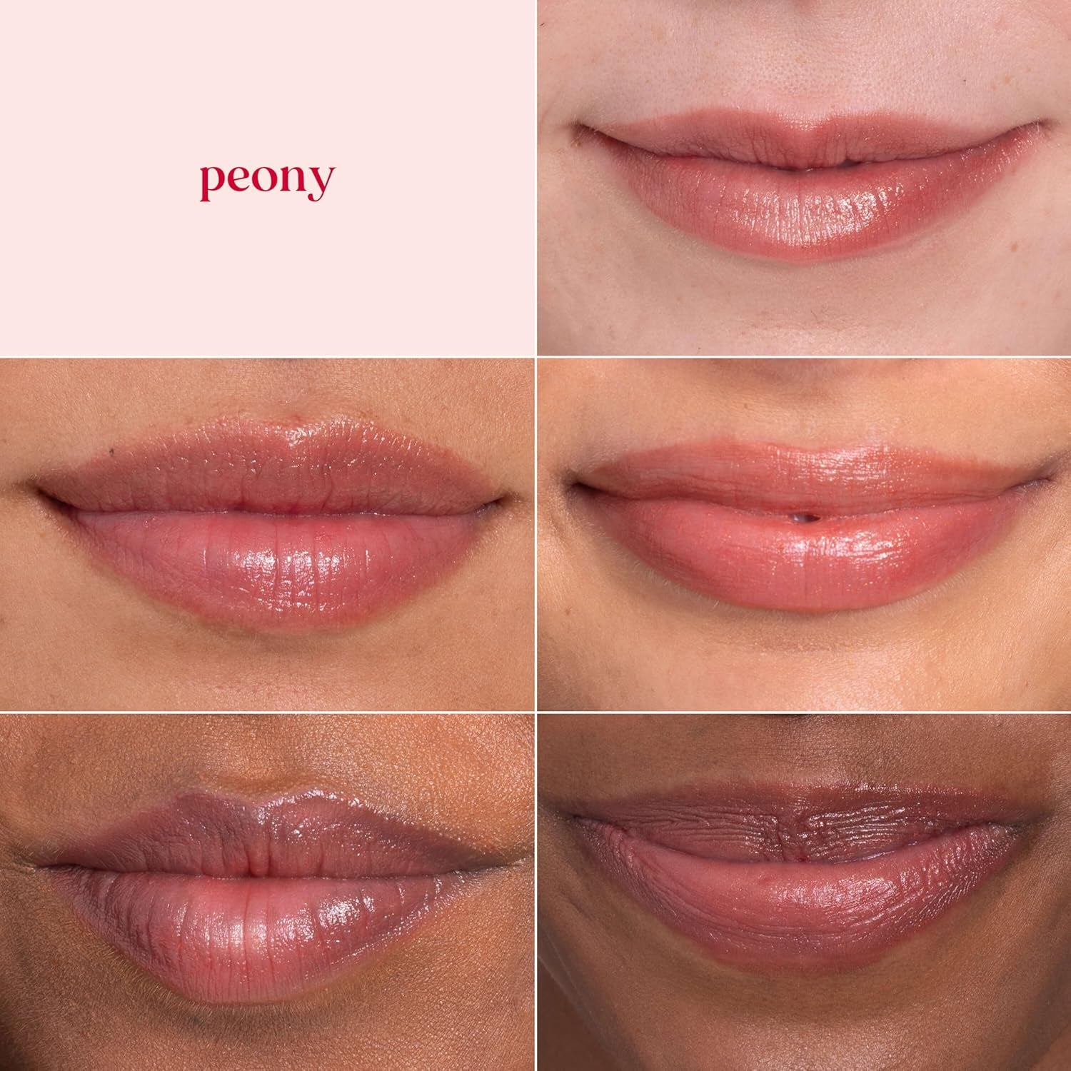 Shimmer Lip Tint, Tinted Lip Balm Stick, Moisturizing for All Day Hydration with Natural Glowy Pigmented Finish & Buildable Color, Peony, 1 Tube, 0.09 Oz.