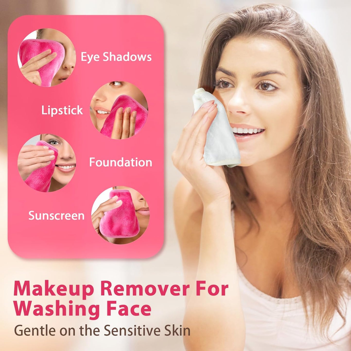 Revitalize Your Skin with Our Reusable Makeup Remover Cloths – 12 Pack of Eco-Friendly Microfiber Towels for Effortless Cleansing